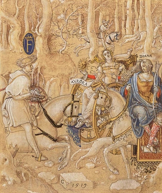 Enluminure dans Commentaires des Guerres galliques (1519) - Paris ou Blois (BnF) - 6